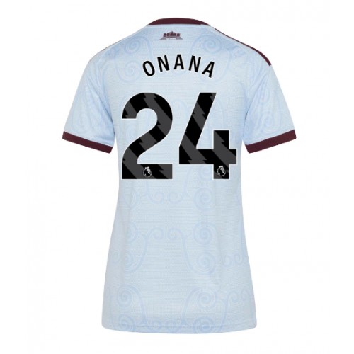 Aston Villa Amadou Onana #24 Kolmaspaita Naiset 2026-27 Lyhythihainen
